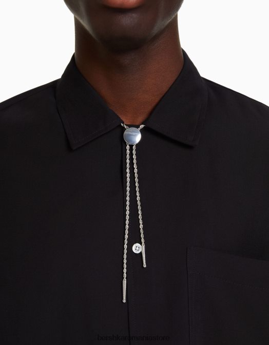 Bershka bărbați colier cravată argint Z86D3686 accesorii