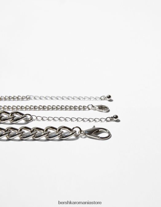 Bershka bărbați colier cruce argint Z86D3682 accesorii