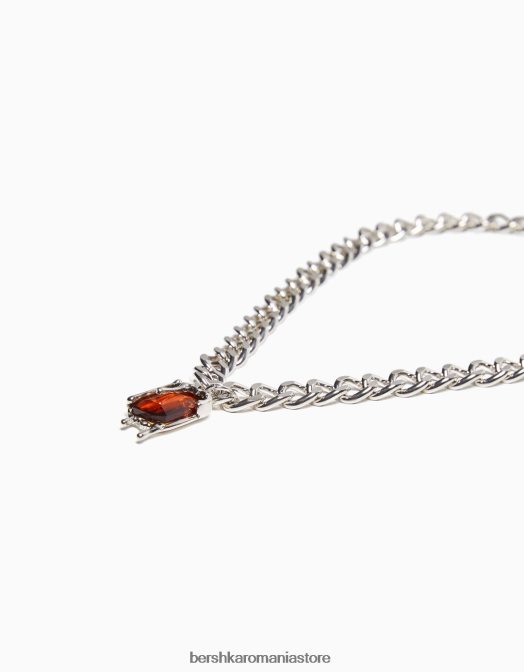 Bershka bărbați colier cu bijuterii argint Z86D3691 accesorii