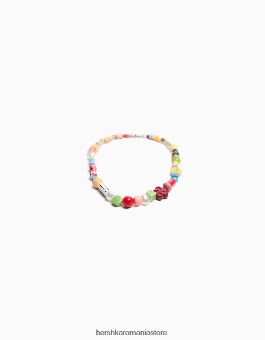 Bershka bărbați colier cu margele roșu Z86D3675 accesorii