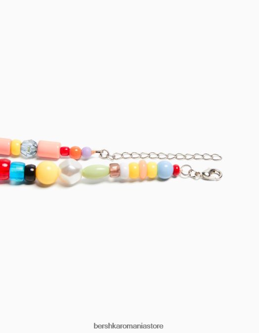 Bershka bărbați colier cu margele roșu Z86D3675 accesorii