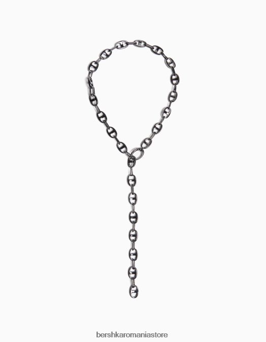 Bershka bărbați colier lung argint Z86D3685 accesorii