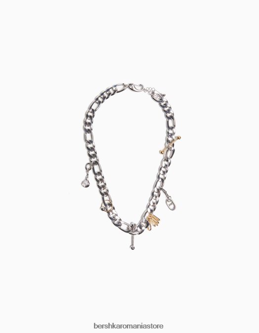 Bershka bărbați colier piercing argint Z86D3692 accesorii