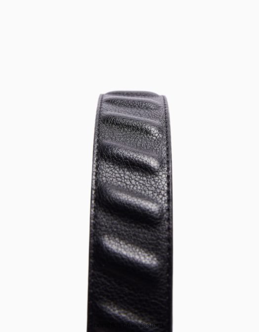 Bershka bărbați centura din imitatie de piele negru Z86D3634 accesorii