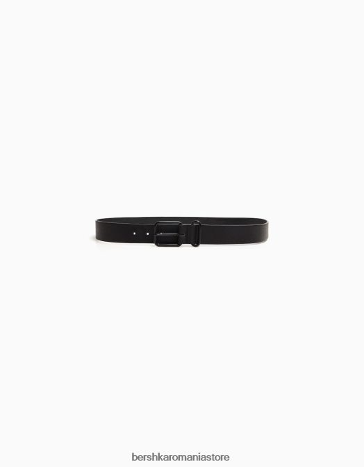 Bershka bărbați centura texturata negru Z86D3632 accesorii