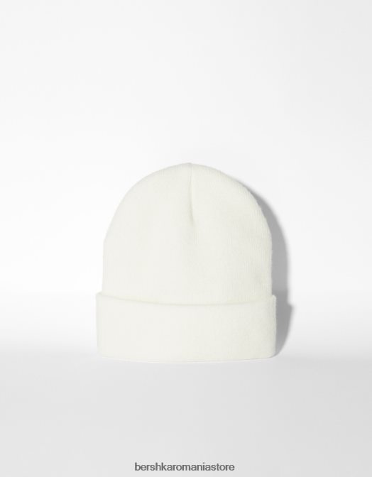 Bershka bărbați beanie de bază alb Z86D3625 accesorii