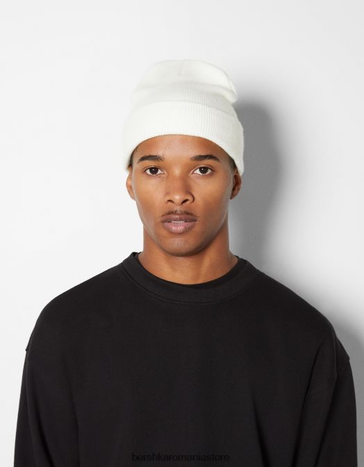 Bershka bărbați beanie de bază alb Z86D3625 accesorii
