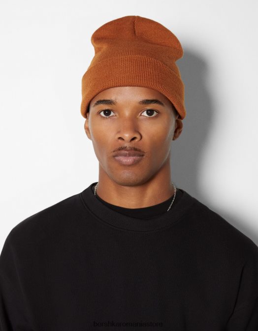 Bershka bărbați beanie de bază cămilă Z86D3617 accesorii