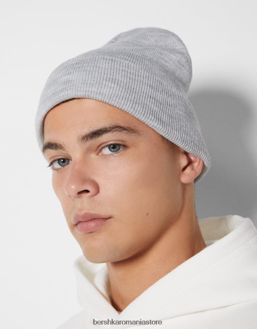 Bershka bărbați beanie de bază gri Z86D3626 accesorii