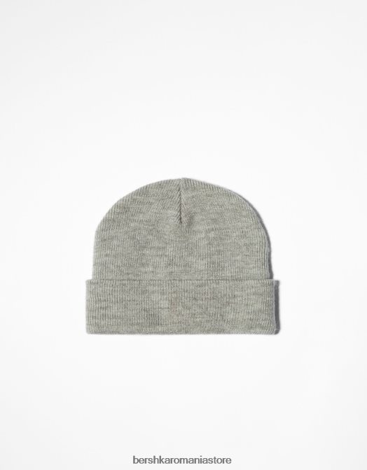 Bershka bărbați beanie de bază gri Z86D3626 accesorii