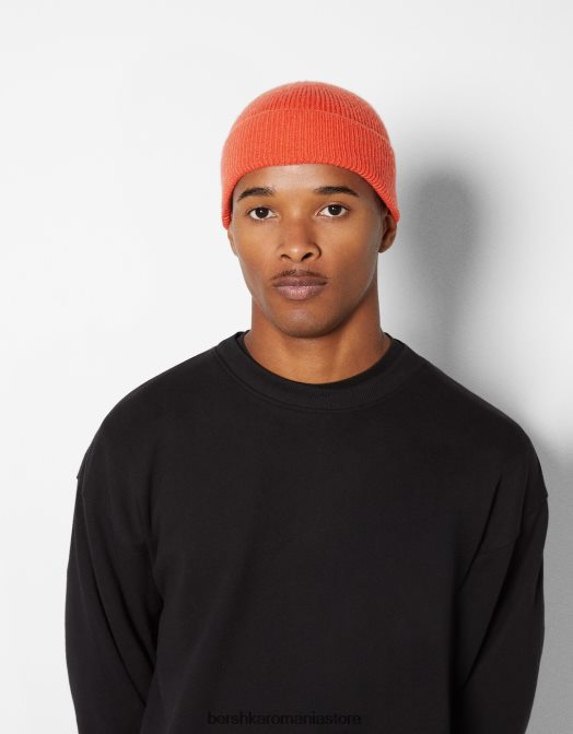 Bershka bărbați căciulă scurtă portocale Z86D3620 accesorii
