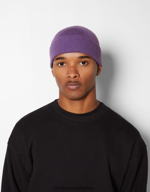 Bershka bărbați căciulă scurtă violet Z86D3619 accesorii
