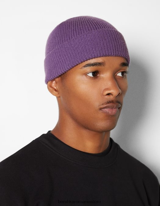 Bershka bărbați căciulă scurtă violet Z86D3619 accesorii