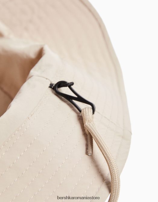 Bershka bărbați pălărie de ploaie din nailon cu bretele alb Z86D3611 accesorii