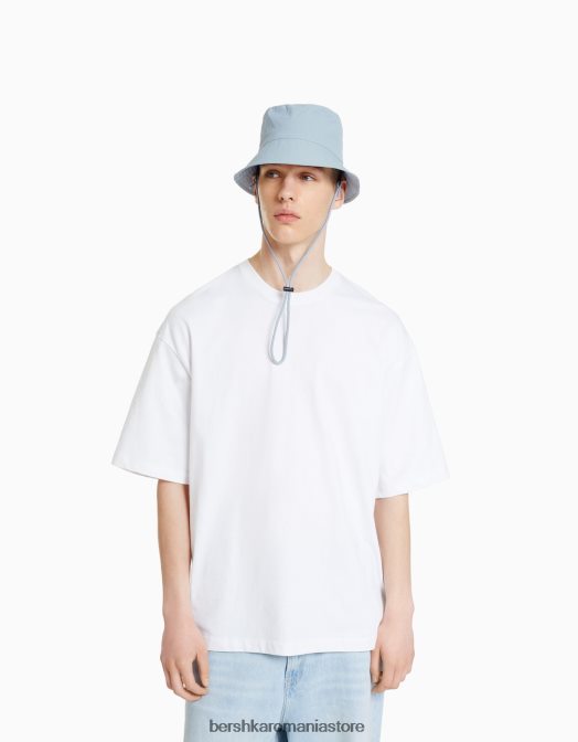 Bershka bărbați pălărie de ploaie din nailon cu bretele albastru Z86D3613 accesorii