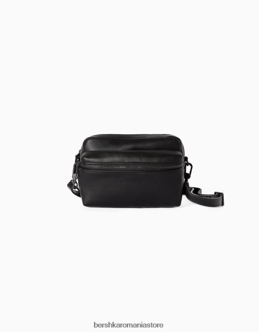 Bershka bărbați geantă de bază de tip crossbody negru Z86D3592 accesorii