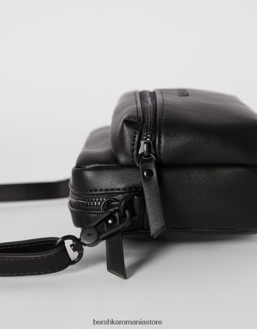 Bershka bărbați geantă de bază de tip crossbody negru Z86D3592 accesorii