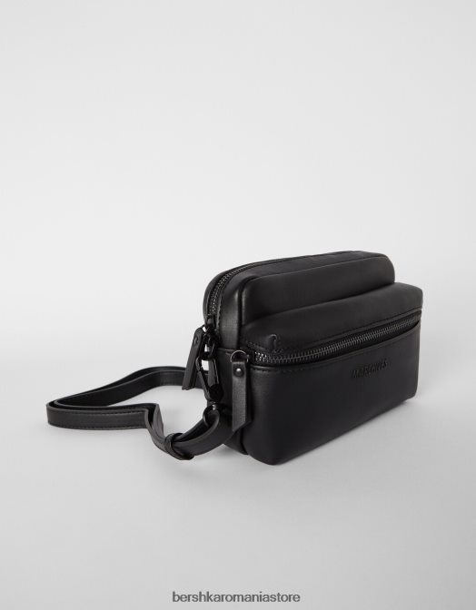 Bershka bărbați geantă de bază de tip crossbody negru Z86D3592 accesorii