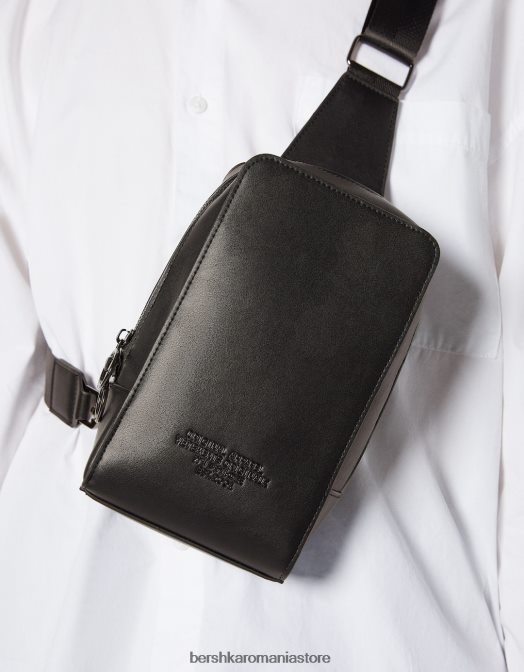 Bershka bărbați geantă sling negru Z86D3603 accesorii
