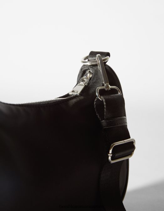 Bershka bărbați geanta crossbody cu bareta negru Z86D3589 accesorii