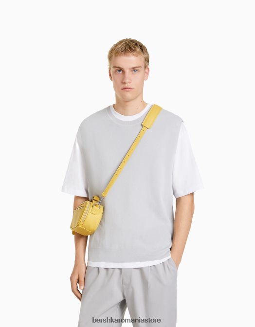 Bershka bărbați geanta crossbody galben Z86D3587 accesorii