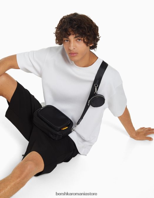 Bershka bărbați geanta crossbody negru Z86D3601 accesorii