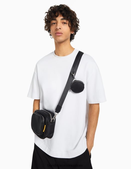 Bershka bărbați geanta crossbody negru Z86D3601 accesorii