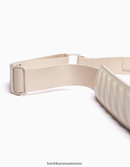 Bershka bărbați geanta messenger din imitatie de piele cremă Z86D3595 accesorii