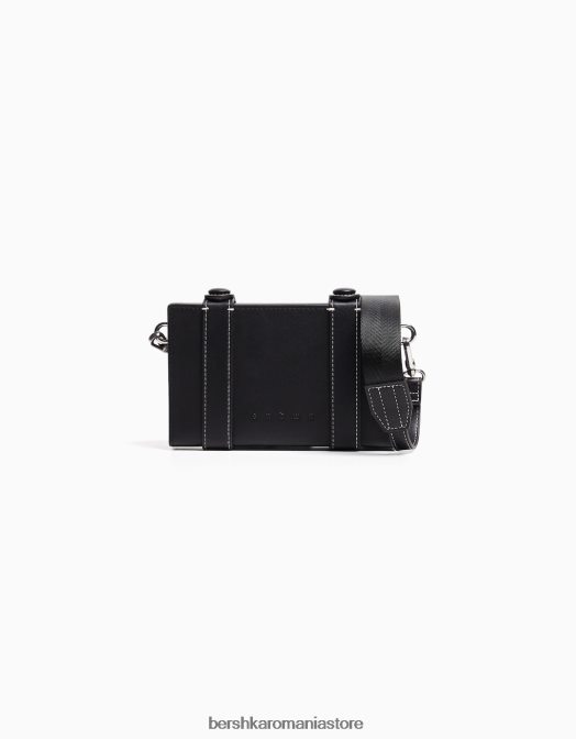 Bershka bărbați minaudiere rigidă negru Z86D3590 accesorii