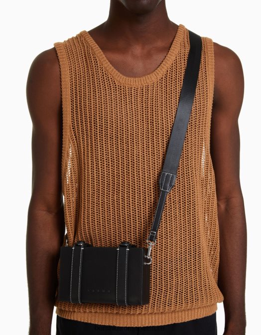 Bershka bărbați minaudiere rigidă negru Z86D3590 accesorii