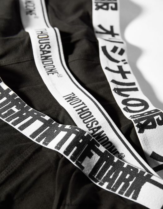 Bershka bărbați set de 3 boxeri cu inscripții negru Z86D3432 accesorii