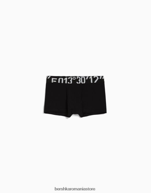 Bershka bărbați set de 3 boxeri de o culoare negru Z86D3428 accesorii