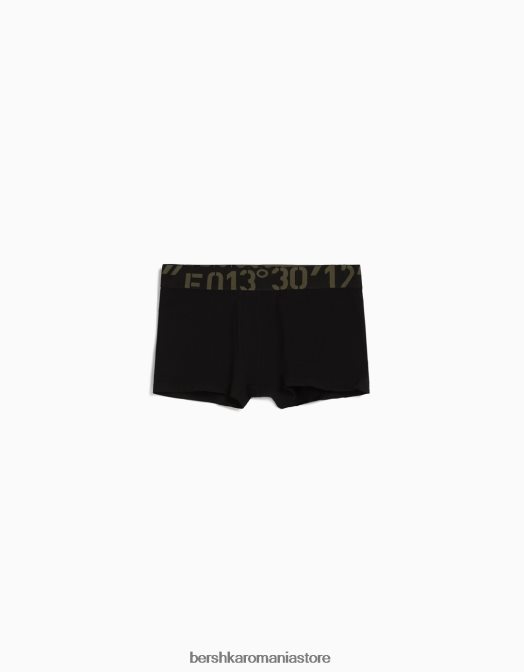 Bershka bărbați set de 3 boxeri de o culoare negru Z86D3428 accesorii