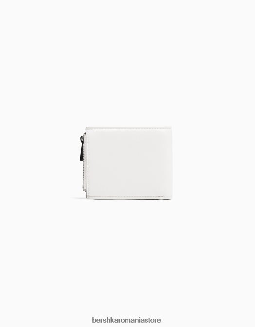 Bershka bărbați portofel cu litere alb Z86D3605 accesorii