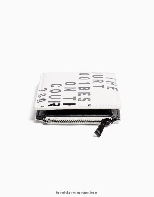 Bershka bărbați portofel cu litere alb Z86D3605 accesorii