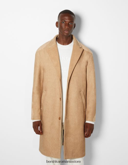 Bershka bărbați haina de confort cămilă Z86D3092 îmbrăcăminte