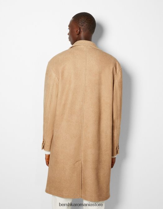 Bershka bărbați haina de confort cămilă Z86D3092 îmbrăcăminte