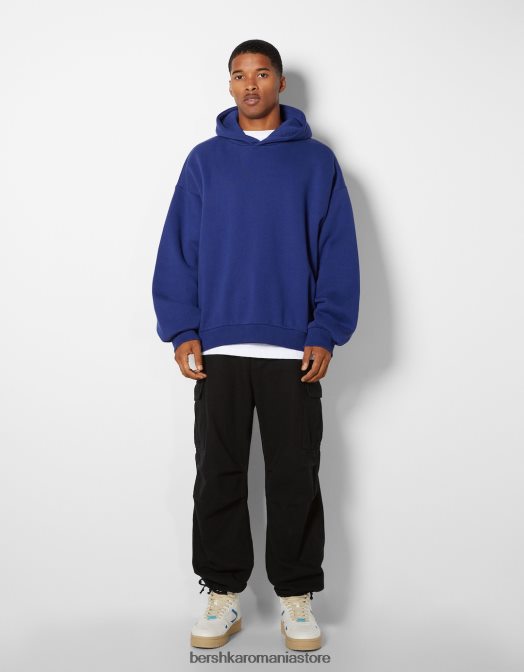 Bershka bărbați blugi cargo parașuta negru Z86D3203 îmbrăcăminte