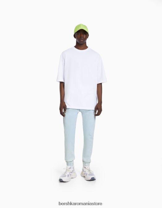 Bershka bărbați blugi jogger albastru deschis Z86D3179 îmbrăcăminte