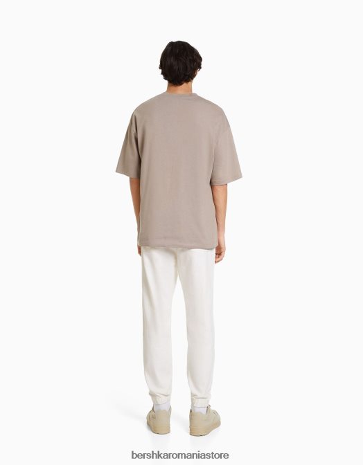 Bershka bărbați blugi jogger colorați alb Z86D3156 îmbrăcăminte