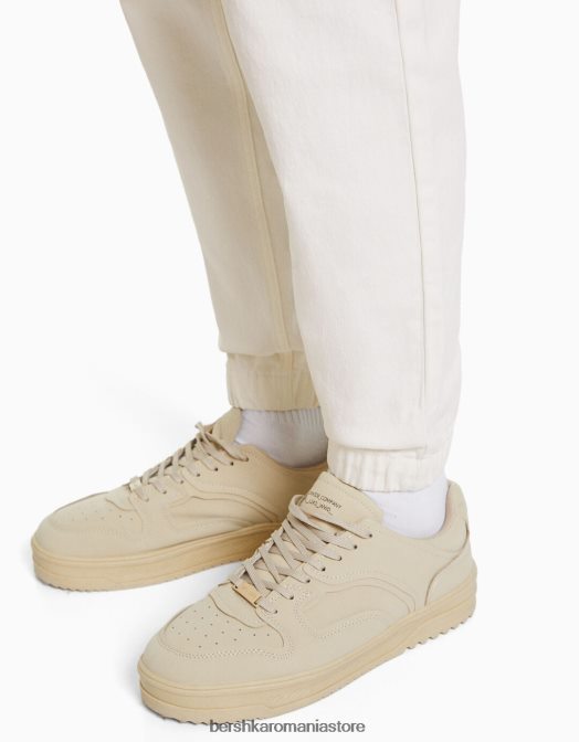 Bershka bărbați blugi jogger colorați alb Z86D3156 îmbrăcăminte