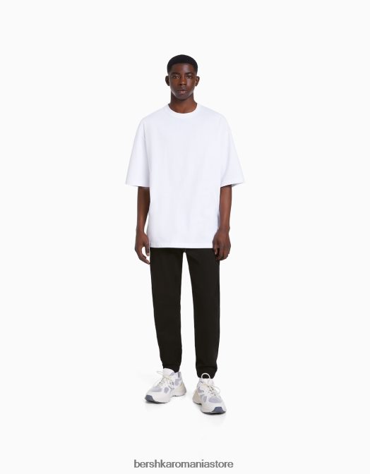 Bershka bărbați blugi jogger negru Z86D3178 îmbrăcăminte