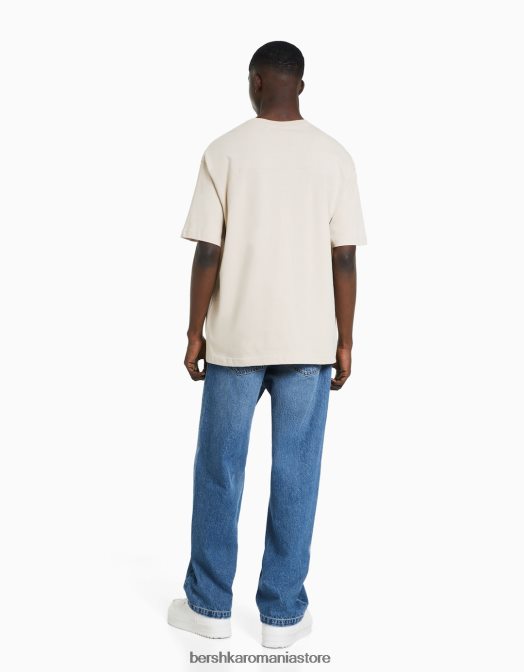 Bershka bărbați blugi largi albastru Z86D3110 îmbrăcăminte