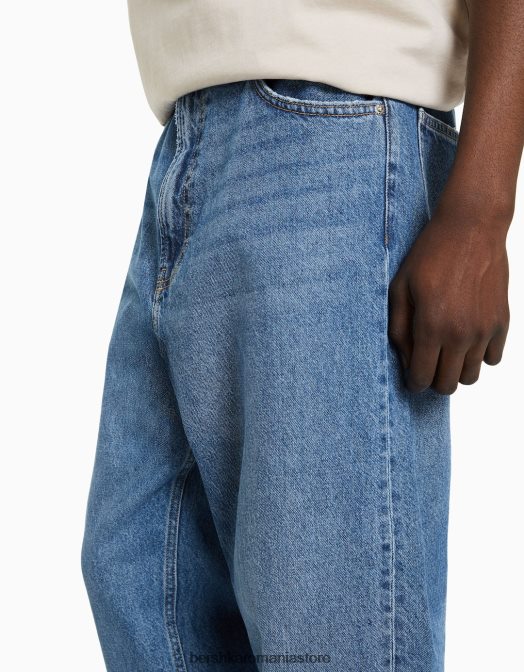 Bershka bărbați blugi largi albastru Z86D3110 îmbrăcăminte