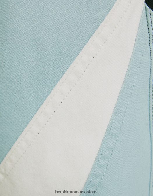 Bershka bărbați blugi largi de curse albastru Z86D3186 îmbrăcăminte