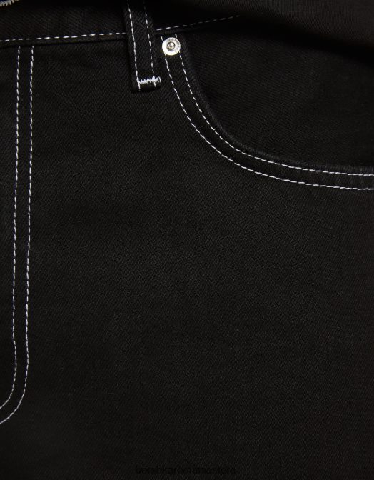 Bershka bărbați blugi largi din anii \'90 negru Z86D3132 îmbrăcăminte