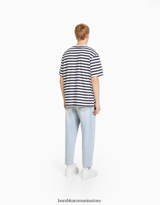 Bershka bărbați blugi largi exclusiv Z86D3197 îmbrăcăminte