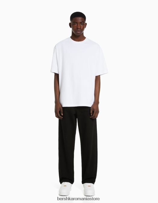 Bershka bărbați blugi largi negru Z86D3111 îmbrăcăminte