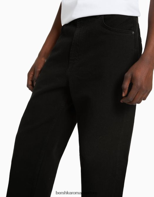 Bershka bărbați blugi largi negru Z86D3111 îmbrăcăminte