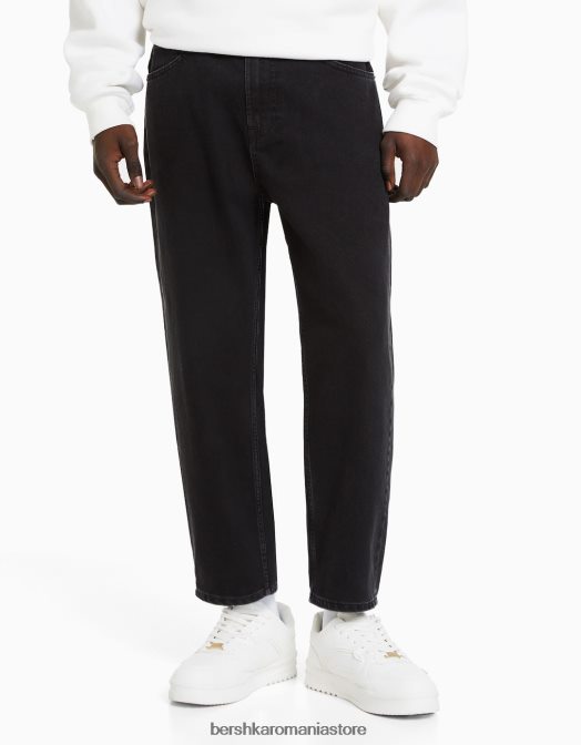 Bershka bărbați blugi largi negru Z86D3164 îmbrăcăminte